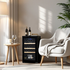 LeCavist 20 Bottle Wine Cabinet Single Zone Black LEK21PV image NaN