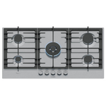 Bosch 90cm Series 6 Natural Gas Cooktop with Flame Select Stainless Steel PCR9A5I90A hero image