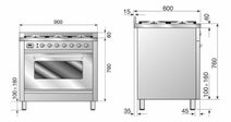 ILVE 90cm Freestanding Dual Fuel Oven/Stove NT96WMP/BK hero image