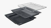 Bosch Series 8 Built-In Black Compact Oven with Microwave Function CMG7241B1A hero image