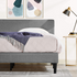 Zinus Liam Classic Home King Upholstered Fabric Bed Base Dark Grey AU-FPPPDG-12K image NaN