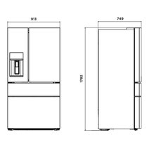 Westinghouse 609L French Door Fridge Stainless Steel WHE6170SB hero image
