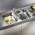 Blanco TIPO 8S Double Bowl Inset Sink with Right Hand Drainer 528227 image NaN