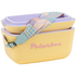 Polarbox Rainbow 12L Cooler Yellow with Lilac Strap and Rose Logo & Rivet PLBR12YR image NaN