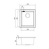 Oliveri Santorini Standard Single Bowl Undermount Sink Black ST-BL1530U-OF image NaN