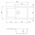 Oliveri Santorini Single Bowl Topmount Sink With Drainer ST-BL1525 image NaN