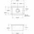 Turner Hastings Cuisine 30 x 46 Fine Fireclay Single Bowl Sink Matte Black CU30FS-MB image NaN