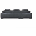 Kalona Ahlbeck Anthracite Three Seater Right Facing Chaise Sofa 6765-RAF-MS5002 image NaN