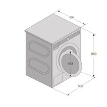 ASKO Style+ 9.5kg Steel Seal Front Load Washing Machine White W7956XLWAU hero image