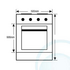 600mm/60cm Bosch Electric Wall Oven with Bonus Roaster Pan HBM43S550A-HEZ390011 image NaN
