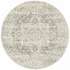 Rug Culture Evoke Small White Silver Rug 150X150CM - EVO-253-WSIL-150X150 image NaN