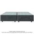 Sealy Spacesaver Super Queen Split Bed Base Left Drawer / No Drawer Charcoal SV-CHAR-SQN-LN image NaN