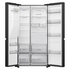 Hisense 632L PureFlat Side by Side Refrigerator With Non-Plumbed Water and Ice Dispenser Black Steel HRSBS633BW image NaN