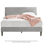 Zinus Liam Classic Home Double Upholstered Fabric Bed Base Light Grey AU-FPPPLG-12D hero image