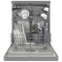 Beko 60cm Freestanding Dishwasher 14 Place Platinum Steel BDFB1410X image NaN
