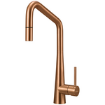Oliveri Essente 316 Stainless Steel Square Goose Neck Pull Out Mixer - Copper SS31675-CU hero image