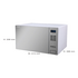 Sharp R34DMW Midsize Mirror Microwave Oven 1000W image NaN