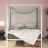 Zinus Patricia Double Metal Canopy Bed Frame White AU-CPBFW-D image NaN