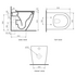 Parisi Ellisse II Wall Faced Pan Rimless PN610 image NaN