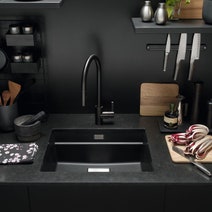 Franke Eos Neo Pull-Out Tap Black Steel TA9601BS hero image