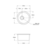 Turner Hastings Cuisine Round 47 Single Bowl Inset and Undermount Sink CUR47FS image NaN