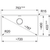 Franke Maris 720mm Single Bowl Undermount Sink Polar White MRG110-72PW-B image NaN