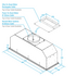 Whispair X3M09S5.EP 90cm Monte Carlo Under Cupboard Rangehood with Pro External Remote Motor image NaN