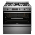 Westinghouse 90cm Dual Fuel Pyrolytic Freestanding Oven with SteamBake-Dark Stainless Steel WFEP9717DD  hero image