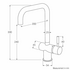 Sussex Taps Voda Sink Mixer Tap Living Tumbled Brass VSMQ-23 image NaN