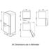 Smeg FAB32LWHNA1 326L Retro Style Bottom Mount Fridge image NaN