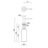 Abey Soap Dispenser Brushed Stainless Steel SD07L-BR image NaN
