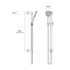 Rogerseller Tonic Hand Shower on Rail - Brushed Nickel 3506003007 image NaN