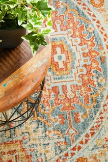 Rug Culture Legacy Small Multi-coloured Rug 150X150CM - LEG-853-BLUE-150150 hero image