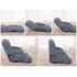 SOGA Foldable Floor Recliner Lazy Chair Grey 9357641020586 image NaN
