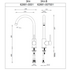 Gareth Ashton 3K4 Lucia Kitchen Mixer Tap image NaN