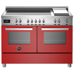 Bertazzoni 120cm Induction Cooktop & Griddle Plate Freestanding Double Oven PRO125I2EROT hero image