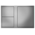 Beefeater Stainless Steel Single Cupboard Door with 2 Drawers BOC2050SA image NaN