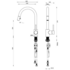 Gareth Ashton SK5 Lucia Pull Out Kitchen Mixer Dual Spray Tap image NaN