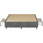 A.H. Beard Designer 2 Drawer Queen Bed Base Grey FODET3BQUE hero image