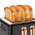 Morphy Richards Ascend 4 Slice Toaster Black MRRGT4BLK image NaN