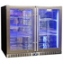 Schmick 233L Triple Glazed Quiet Under Bench Stainless Steel Bar Fridge SK206-SS image NaN