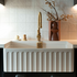 Turner Hastings Novi 75 x 46 Fine Fireclay Single Bowl Butler Sink Gloss White NO75FS image NaN