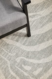 Rug Culture Chrome Large Silver & Off White Rug 290X200CM - CRO-SAV-SIL-290X200 hero image