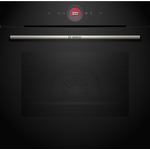 Bosch Series 8 60cm Built-in Black Oven with Air Frying  HBG7741B1A hero image
