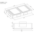 Schweigen 120cm Stainless Steel Ceiling Cassette Rangehood with ISO Drive SP Twin Motors SCC1200-SP2PAK image NaN
