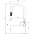 Oliveri Vilo Pull Out Goose Neck Mixer Tap Matte Black VT2400-MB image NaN