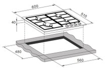 Brohn 60cm Electric 10 Function Oven and Gas Cooktop Pack BRCSG6001SS hero image