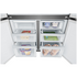 Westinghouse 564L Quad French Door Fridge Matte Black WQE5600BB image NaN