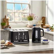 Sunbeam French Riviera 4 Slice Toaster and Kettle Set Black PUP8101BK hero image