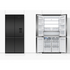 Fisher & Paykel Series 7 690L Quad Door Refrigerator with Ice and Water Matte Black Glass RF730QZUVB1 image NaN